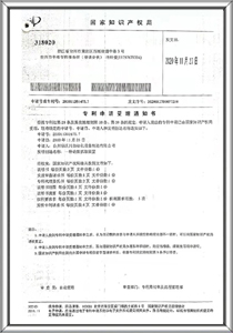 Patent certificate 15